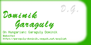 dominik garaguly business card